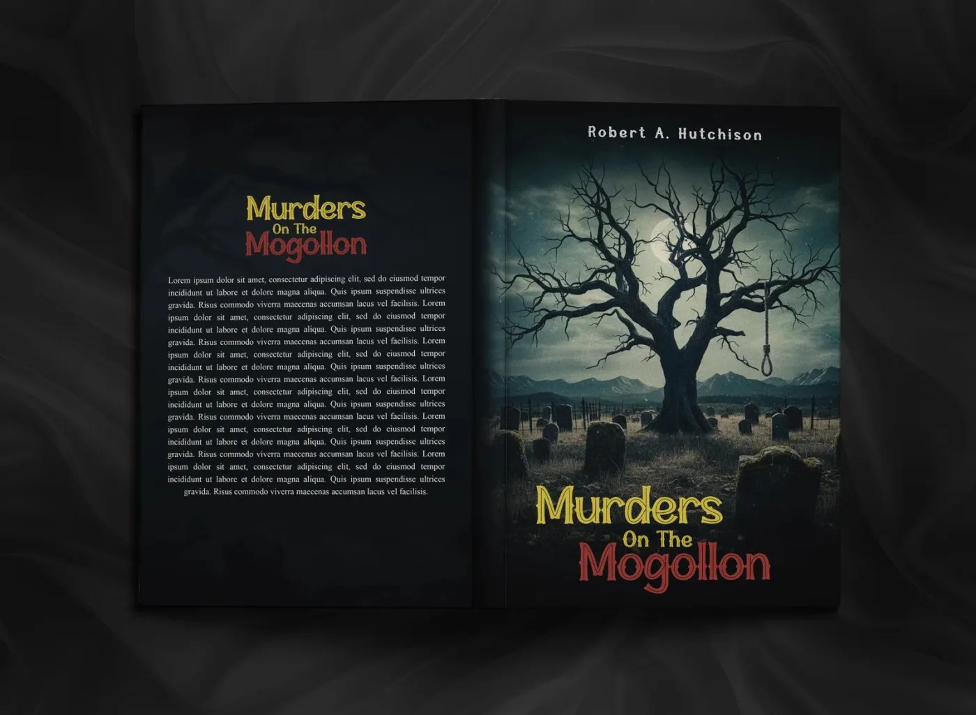 Murders on the Mogollon - thriller book cover design