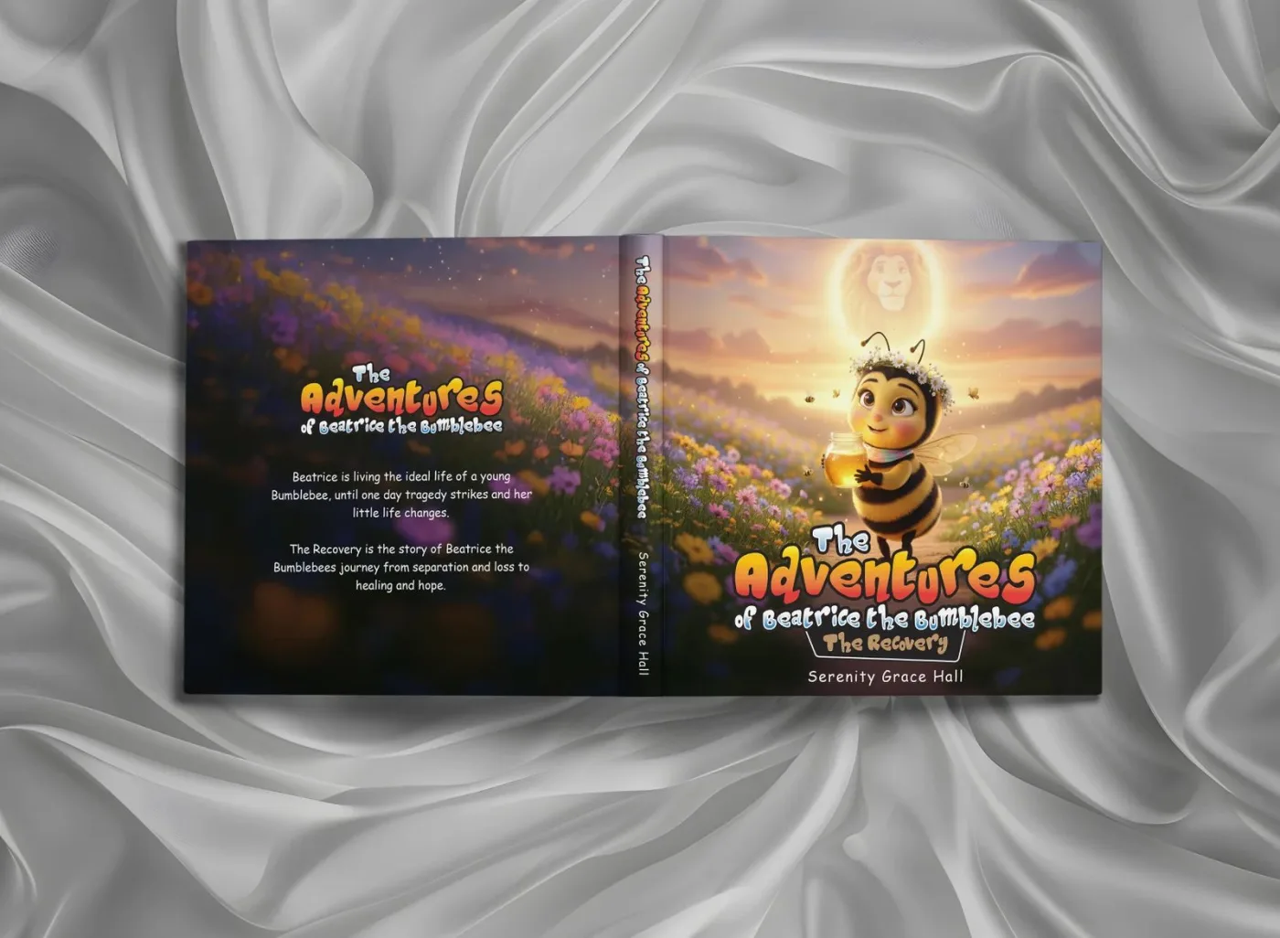 The Adventures of Beatrice the Bumblebee - children's book cover design