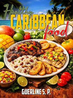 Healthy Caribbean Food - book cover by The Website Providers
