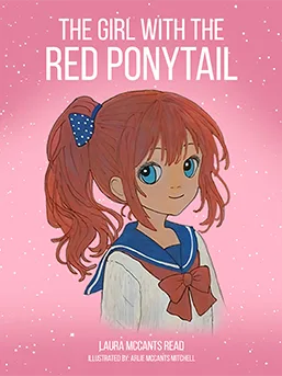 The Girl with the Red Ponytail - book cover by The Website Providers
