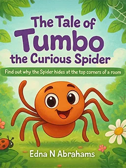 The Tale of Tumbo the Curious Spider - book cover by The Website Providers