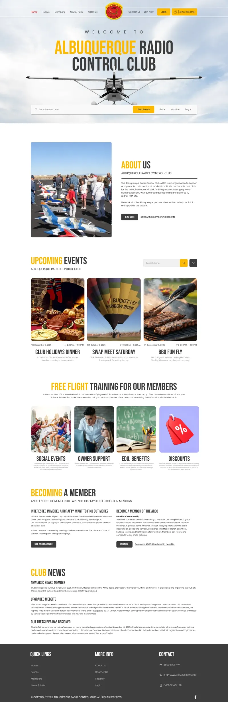 ARCC JR Sitman - website design by The Website Providers