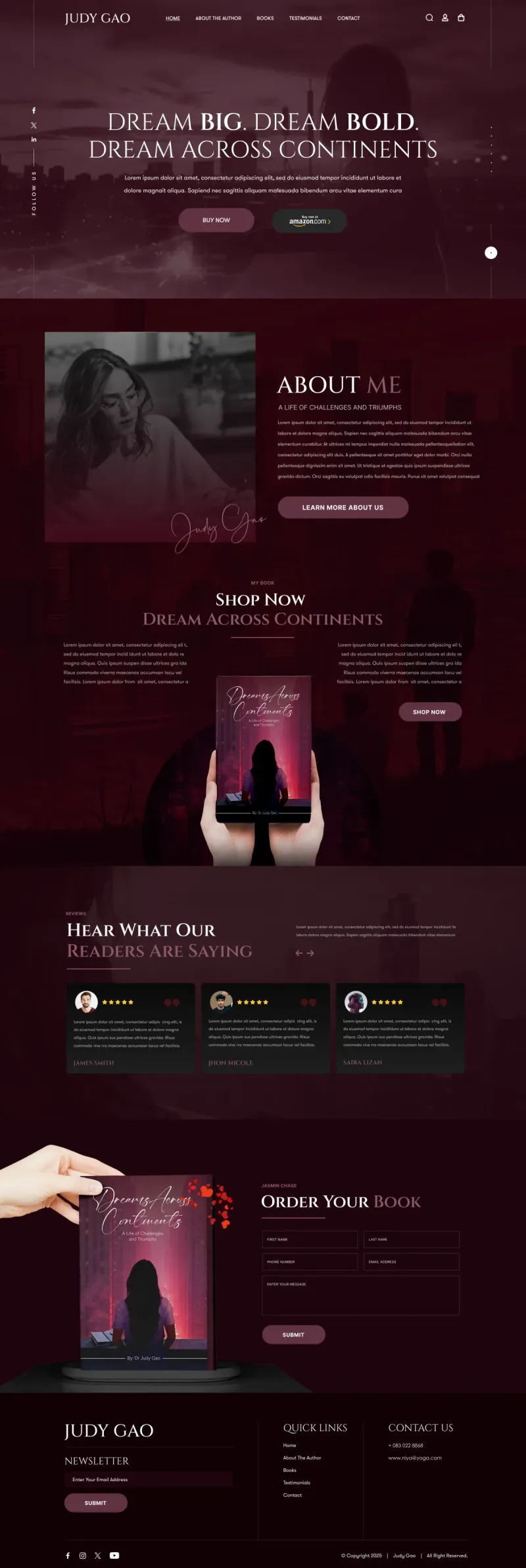 Judy Gao - website design by The Website Providers