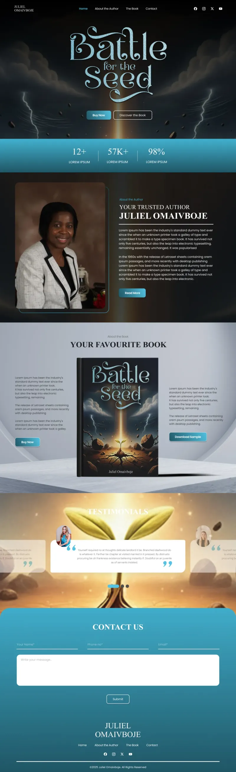 Juliel Omaivboje - website design by The Website Providers