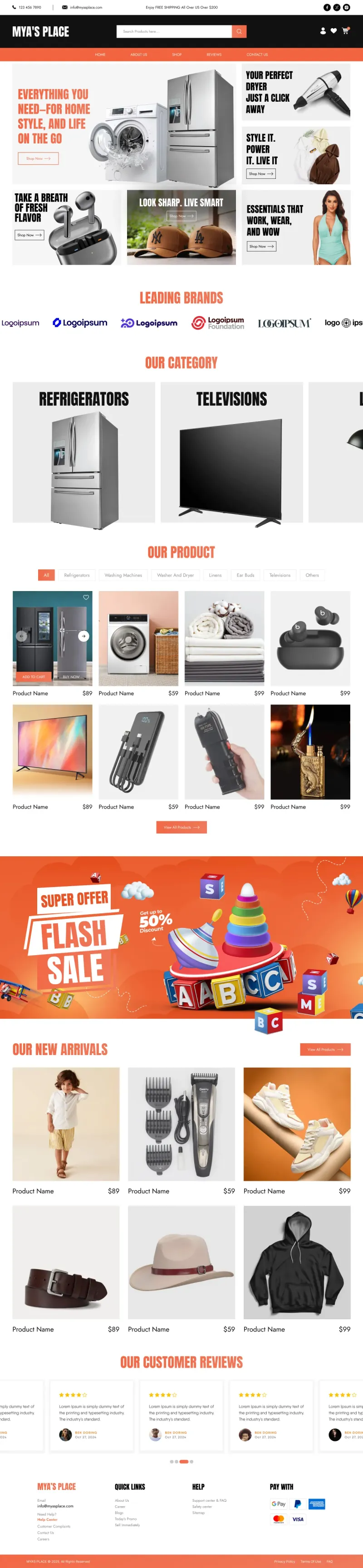 Mya's Place - website design by The Website Providers